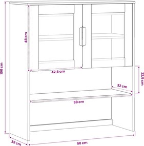 vidaXL Κλουβί Καραμέλα 90 x 35 x 100 εκ.