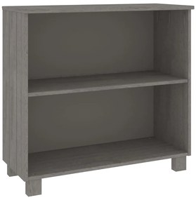 vidaXL Ντουλάπι HAMAR Αν. Γκρι 85 x 35 x 80 εκ. από Μασίφ Ξύλο Πεύκου