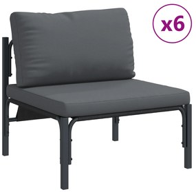 vidaXL Σετ Καναπέ Κήπου 14 pcs Ανθρακί Ατσάλι