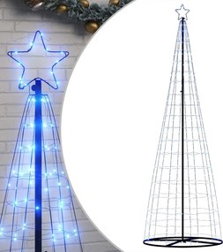 vidaXL Χριστουγεννιάτικο δέντρο LED 550 LED μπλε 300 εκ.