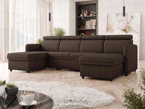 Γωνιακός Καναπές Barcelo U-Καφέ