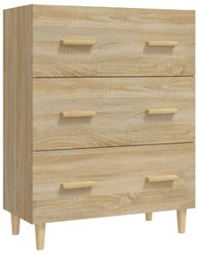 Ντουλάπι Sonoma Δρυς 70 x 34 x 90 εκ. από Επεξεργασμένο Ξύλο - Καφέ