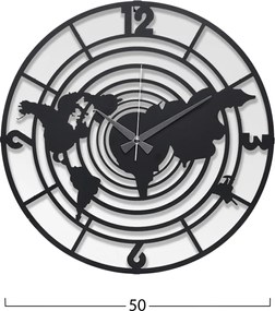 ΡΟΛΟΙ ΤΟΙΧΟΥ ΜΕΤΑΛΛΙΚΟ ΜΑΥΡΟ HM7445 Φ50 εκ.