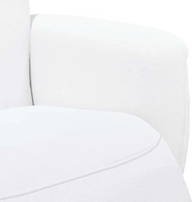 vidaXL Κάθισμα μασάζ Λευκό Τεχνητό Δέρμα