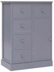 vidaXL Ντουλάπι με 10 Συρτάρια Γκρι 113 x 30 x 79 εκ. από Ξύλο