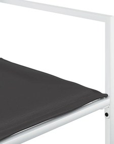 vidaXL Σετ Τραπεζαρίας Κήπου 15 τεμ. Λευκός από Textilene με Μαξιλάρια