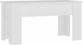 vidaXL Τραπεζάκι Σαλονιού Λευκό 101 x 49 x 52 εκ. Επεξεργασμένο Ξύλο