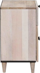 vidaXL Κομοδίνο Λευκό 50 x 33 x 60 εκ Επεξεργασμένο Ξύλο