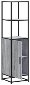Highboard Grey Sonoma Κατασκευασμένο ξύλο και μέταλλο - Γκρι sonoma