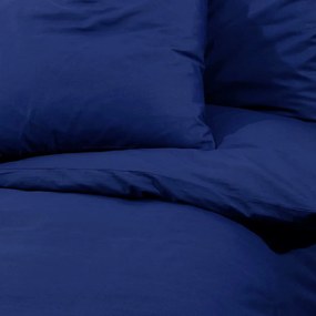 Σετ Παπλωματοθήκης Ναυτικό Μπλε 200 x 200 εκ. Βαμβακερό 136155