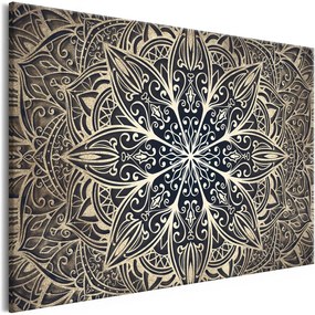 Πίνακας - Oriental Flowers (1 Part) Narrow Brown 120x80