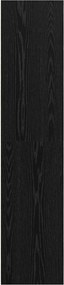 vidaXL Highboard Μαύρη Δρυς 30 x 41 x 185 εκ. Επεξεργασμένο Ξύλο