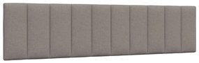vidaXL Σκελετός Κρεβατιού Χωρίς Στρώμα Taupe 200x200 εκ.Υφασμάτινο