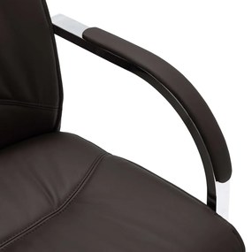 vidaXL Καρέκλα Γραφείου «Πρόβολος» Μαύρη από Συνθετικό Δέρμα
