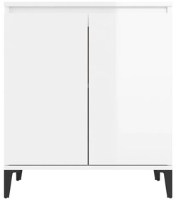 vidaXL Ντουλάπι Γυαλιστερό Λευκό 60 x 35 x 70 εκ. από Μοριοσανίδα