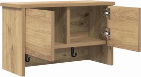 vidaXL Τοίχου Κρεμάστρα Artisan Oak 50 x 20 x 30 εκ.