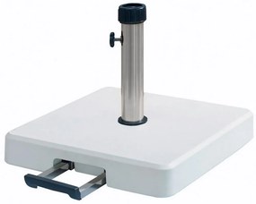 Βάση Ομπρέλας 35 kgr Με Λαβή Και Ρόδες 50Χ50 cm LTH35-W White