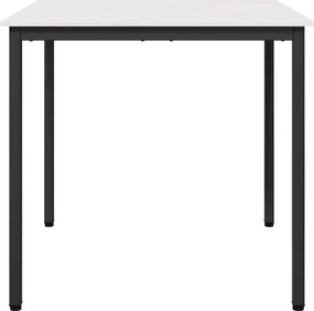 vidaXL Τραπεζαρία Λευκό 80 x 80 x 75 cm Στερεά ξυλεία πεύκου