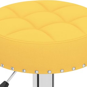 vidaXL Σκαμπό Μπαρ 2 τεμ. Μουσταρδί Υφασμάτινα