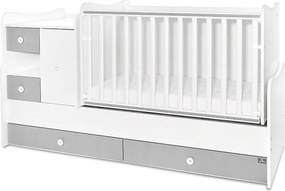 BED MINI MAX NEW 190/72 COLOUR WHITE/STONE GREY