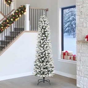 vidaXL Τεχνητό Χριστουγεννιάτικο Δέντρο με 300 LED Λευκό 240 cm