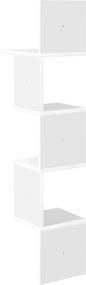 vidaXL Ράφι Τοίχου Επιτοίχιο Λευκό 32 x 21 x 107 cm Επεξεργασμένο Ξύλο