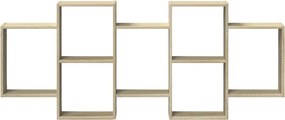 vidaXL Ραφιέρα Τοίχου Sonoma Δρυς 159x18x65 εκ. από Επεξεργ. Ξύλο