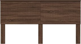 vidaXL Κεφαλάρι με κεφαλάρι Καφέ δρυς 180 cm Επεξεργασμένο ξύλο