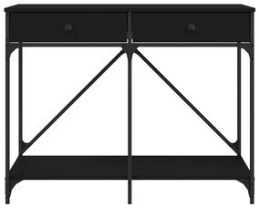 vidaXL Τραπέζι Κονσόλα Μαύρο 100 x 39 x 78,5 εκ. από Επεξεργ. Ξύλο