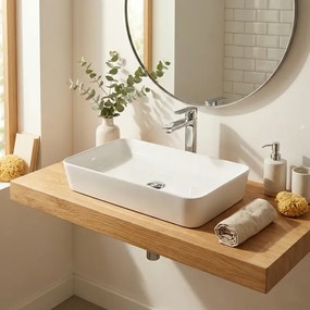 Creavit Ultra White Glossy 80x40 – Επιτραπέζιος Νιπτήρας Ultra-Thin