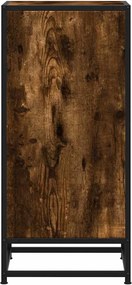 vidaXL Ραφιέρα Καπνιστή Δρυς 35,5x35x76 εκ. Επεξ. Ξύλο + Μέταλλο