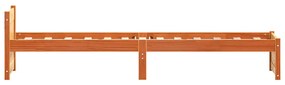 vidaXL Σκελετός Κρεβατιού Καφέ κεριού 90 x 190 cm Μασίφ ξύλο πεύκου