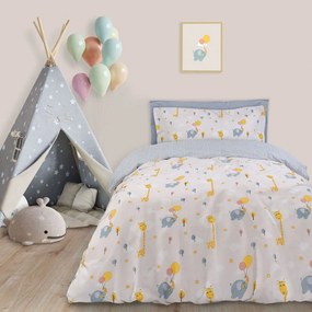 Παπλωματοθήκη Παιδική 4824 (Σετ 2τμχ) Multi Das Kids Single 160x240cm 100% Cotton