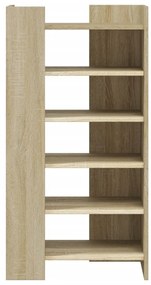 vidaXL Παπουτσοθήκη Sonoma Δρυς 52x37,5x100 εκ. από Επεξεργασμένο Ξύλο