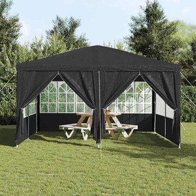 vidaXL Σκηνή Πάρτυ Γκρι και Λευκό 400 x 400 x 266 εκ