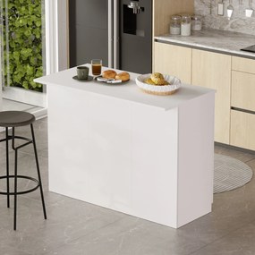 Τραπέζι Κουζίνας Λευκό ILOL 120x60x88.2