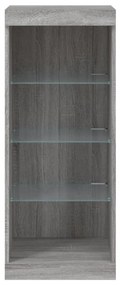 VidaXL Μπουφές με LED Γκρι Sonoma 41 x 37 x 100 εκ.