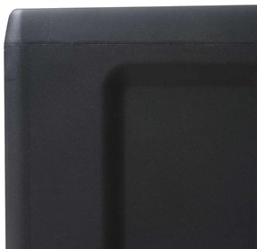 vidaXL Ντουλάπα Αποθήκευσης Εξωτερικού Χώρου με 3 Ράφια Μαύρη