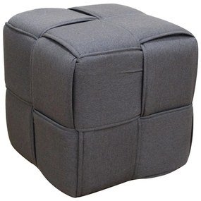 Σκαμπό Line 40.0162 40x40x40cm Grey Zita Plus Ύφασμα