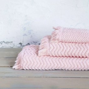 Πετσέτα - Contour Pink Nima Σώματος 70x140cm 100% Βαμβάκι