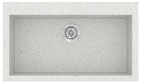 Sanitec Classic 333 Granite White Ένθετος Νεροχύτης 80cm