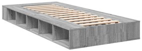 vidaXL Πλαίσιο Κρεβατιού Γκρι Sonoma 90x200 εκ. Επεξεργασμένο Ξύλο