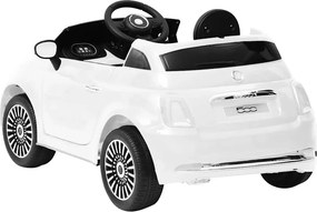vidaXL Παιδικό Αυτοκίνητο Ηλεκτρικό Fiat 500 Λευκό