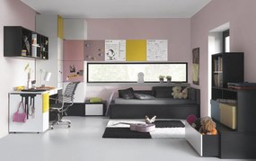 Γωνιακή βάση με συρτάρι Young-Μαύρο