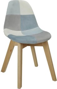 ΠΑΙΔΙΚΌ ΈΠΙΠΛΟ CΗΙLDΒS PATCHWORK CHAIR, LEONIE, BLUE A1/M2 HD67