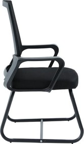Καρέκλα επισκέπτη Palma pakoworld mesh μαύρο 46x52x94εκ