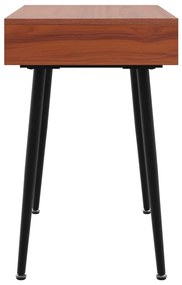 vidaXL Γραφείο Υπολογιστή με Συρτάρι Καφέ 110x50x75 εκ. Επεξεργ. Ξύλο
