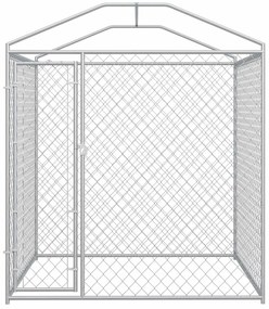 vidaXL Κλουβί Σκύλου Εξωτερικού Χώρου 193 x 193 x 225 εκ. με Στέγαστρο