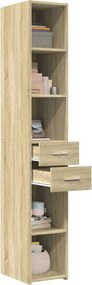 vidaXL Ντουλάπι Sonoma Δρυς 30x42,5x185 εκ. από Επεξεργασμένο Ξύλο