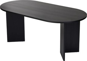 Τραπέζι Τραπεζαρίας Ξύλο Μαύρο SABLIN 180x89,5x75
